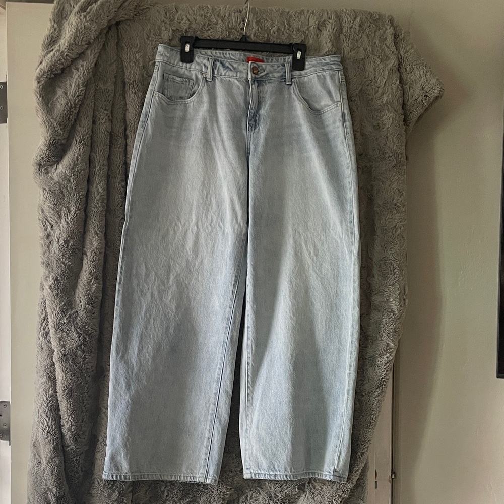 Classic mid waist Wide Leg Jeans - Light Blue